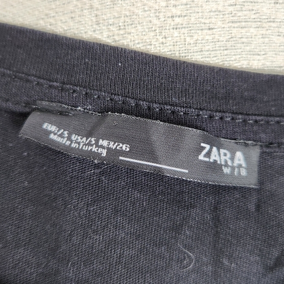 Zara Ebroidered Rose Tshirt - Picture 9 of 9
